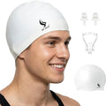 Silicone Swim Cap（Middle & White）