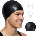 Silicone Swim Cap（Middle & Black）